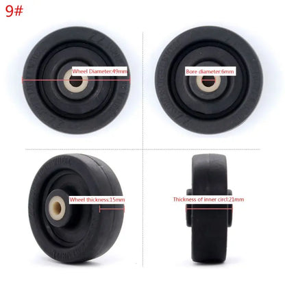1PC Luggage  Plastic Swivel Wheels Rotation Suitcase Replacement Casters