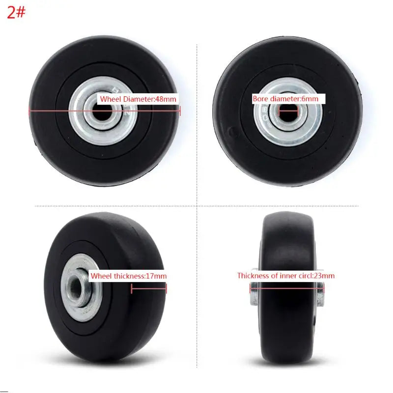 1PC Luggage  Plastic Swivel Wheels Rotation Suitcase Replacement Casters