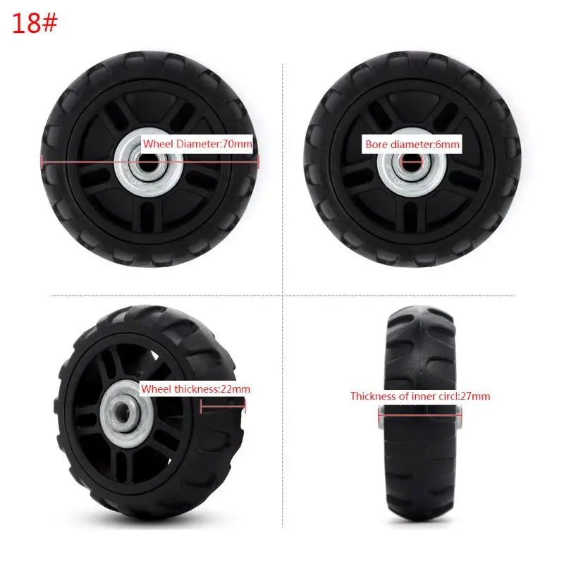 1PC Luggage  Plastic Swivel Wheels Rotation Suitcase Replacement Casters