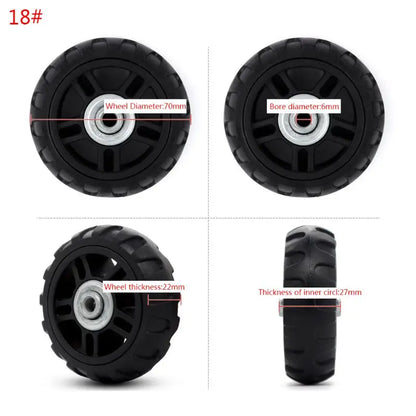 1PC Luggage  Plastic Swivel Wheels Rotation Suitcase Replacement Casters