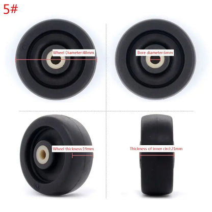 1PC Luggage  Plastic Swivel Wheels Rotation Suitcase Replacement Casters