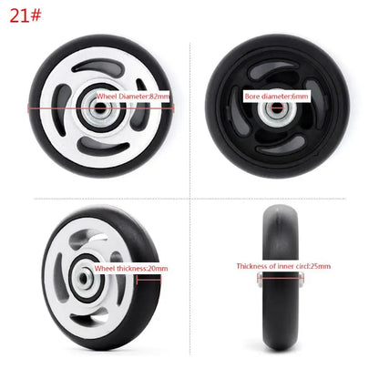 1PC Luggage  Plastic Swivel Wheels Rotation Suitcase Replacement Casters