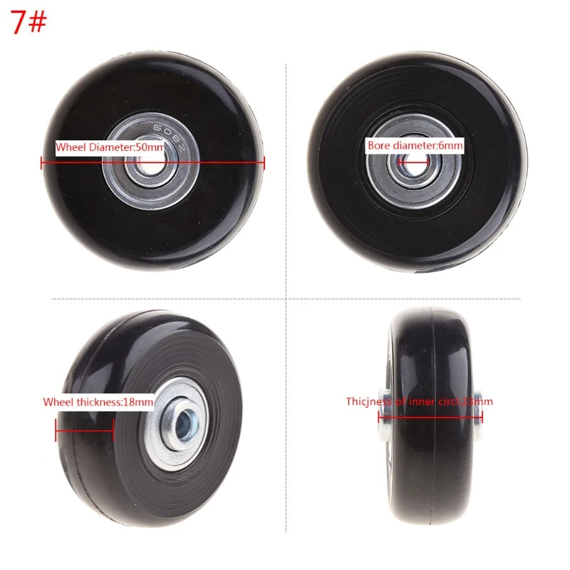 1PC Luggage  Plastic Swivel Wheels Rotation Suitcase Replacement Casters