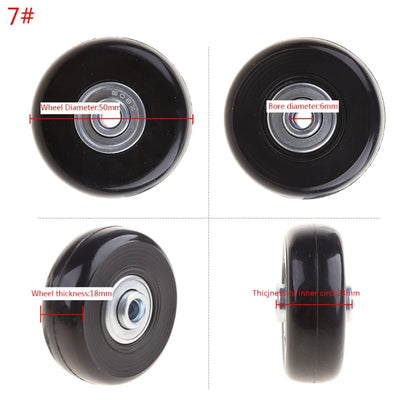 1PC Luggage  Plastic Swivel Wheels Rotation Suitcase Replacement Casters