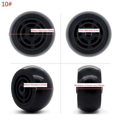 1PC Luggage  Plastic Swivel Wheels Rotation Suitcase Replacement Casters