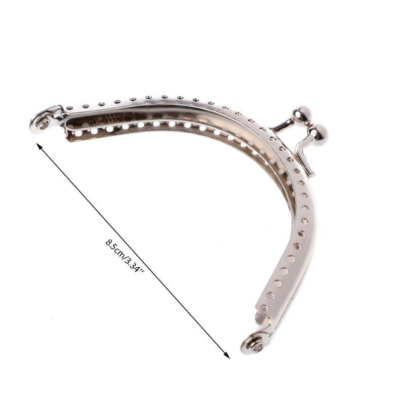 1PC Metal Coin Purse Bag DIY Craft Frame Kiss Clasp Lock Accessories 8.5cm