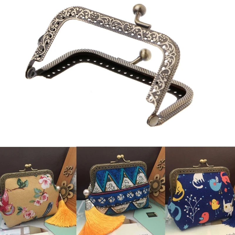 1PC Metal Frame Kiss Clasp Arch For Coin Purse Bag Accessories DIY Bronze 8.5cm