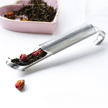 1PC Reusable Stainless Steel Tea Strainer Mesh Infuser Basket Loose Tea Leaf Infusers Herb Filter for Mug Teapot Teaware