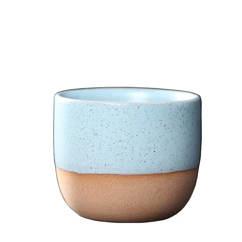 1PCS Ceramic Tea Cup Kiln Change China Porcelain Kung Fu Cups Pottery Drinkware Tableware Water Mug For Gift Wholesale