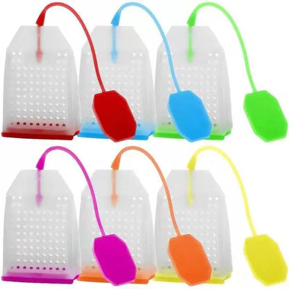 1Pc Creative Teapot-Shape Tea Infuser Strainer Tea Strainer Silicone Tea Bag Leaf Filter Diffuser Teaware Kitchen Accessories