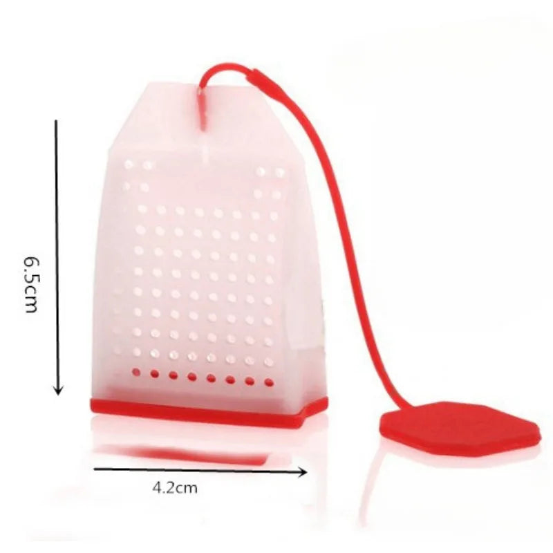 1Pc Creative Teapot-Shape Tea Infuser Strainer Tea Strainer Silicone Tea Bag Leaf Filter Diffuser Teaware Kitchen Accessories