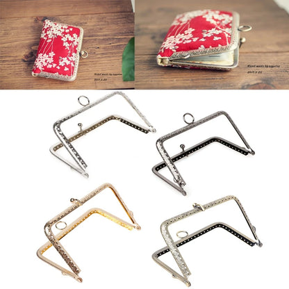 1Pc DIY Purse Handbag Handle Coins Bags Metal Kiss Clasp Lock Frame 13.8cm