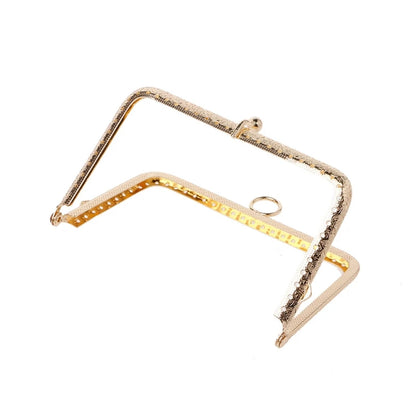 1Pc DIY Purse Handbag Handle Coins Bags Metal Kiss Clasp Lock Frame 13.8cm