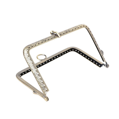 1Pc DIY Purse Handbag Handle Coins Bags Metal Kiss Clasp Lock Frame 13.8cm
