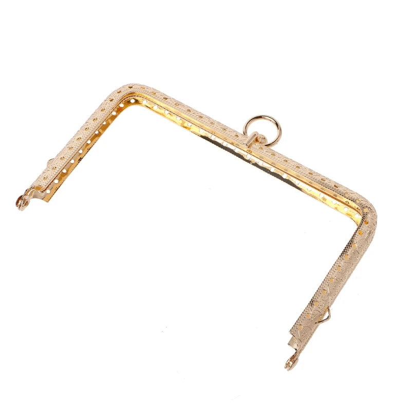 1Pc DIY Purse Handbag Handle Coins Bags Metal Kiss Clasp Lock Frame 13.8cm