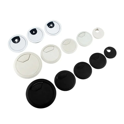 1Pcs 35/50/53/60/80mm Desk Wire Hole Cover Base Computer Gromet Table Cable Outlet Port Surface Line Box Furniture Hardwar