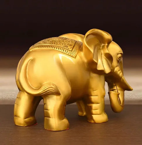 1pairs Copper Elephant Ornaments Auspicious Living Room Wine Cabinet Decor Home Store Crafts Gifts