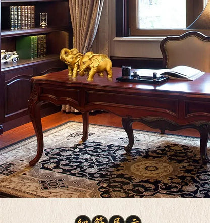 1pairs Pure Copper Elephant Ornaments Auspicious Wine Cabinet Living Room Decor Home Store Sculptures