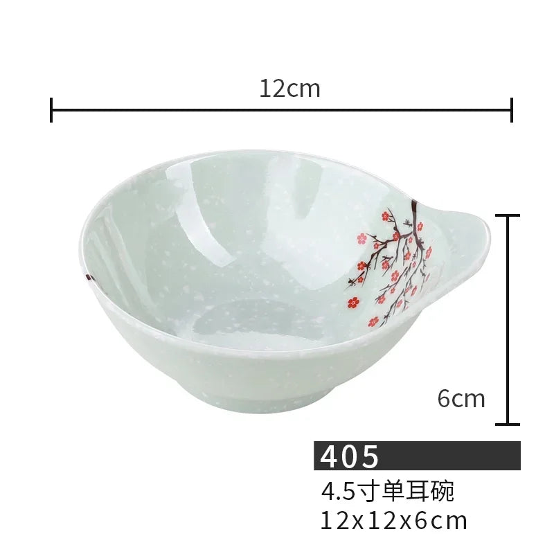 1pc Chinese Not Easily Broken Plastic Dinner Plates Household Melamine Tableware Dishes Plate Ramen Bowl Kitchen Accessories