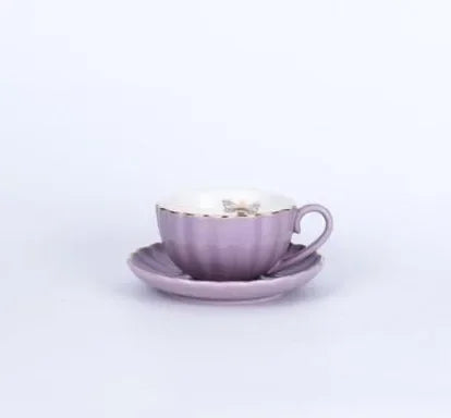 1pc Direct Selling New Classic Golden Bee Striped Afternoon Tea Coffee Milk Juice Drink Jug Light Luxury Glaze Plus Gold Ceramic