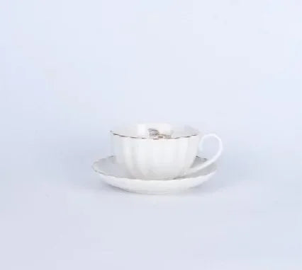 1pc Direct Selling New Classic Golden Bee Striped Afternoon Tea Coffee Milk Juice Drink Jug Light Luxury Glaze Plus Gold Ceramic