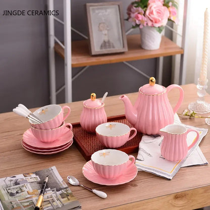 1pc Direct Selling New Classic Golden Bee Striped Afternoon Tea Coffee Milk Juice Drink Jug Light Luxury Glaze Plus Gold Ceramic