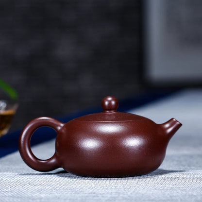 1pc Hand Painted Flowers and Birds  Yixing Tea Pot Handmade Purple Clay Stone Scoop Teapot Beauty Kettle Teaware Tea Ceremony