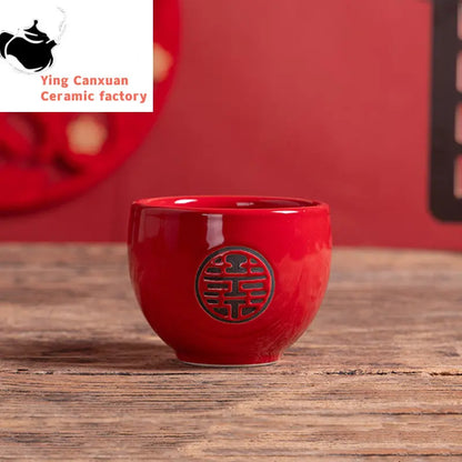 1pc Hand Painted Plum Ceramic Tea Cup Home Boutique Teacup Small Tea Bowl Portable Personal Single Cup Chinese Tea Set Supplies