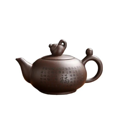 1pc Handmade Tea Set Customized Authentic Yixing Tea Pot Purple Clay Xishi Filter Teapot Beauty Kettle Give Someone A Gift 180ml