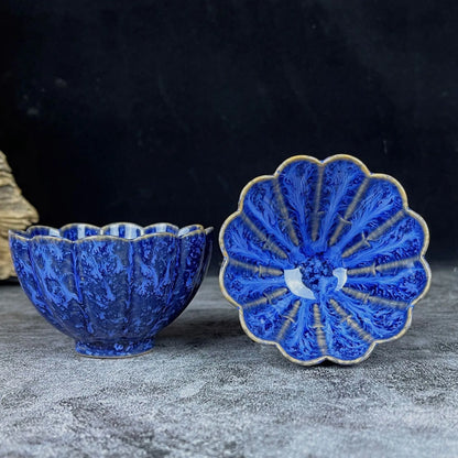 1pc Kiln Change China Ceramic Tea Cup Temmoku Glaze Porcelain Kung Fu Cups Set Pottery Jianzhan Drinkware Tableware Wholesale