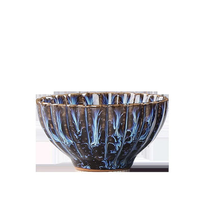 1pc Kiln Change China Ceramic Tea Cup Temmoku Glaze Porcelain Kung Fu Cups Set Pottery Jianzhan Drinkware Tableware Wholesale