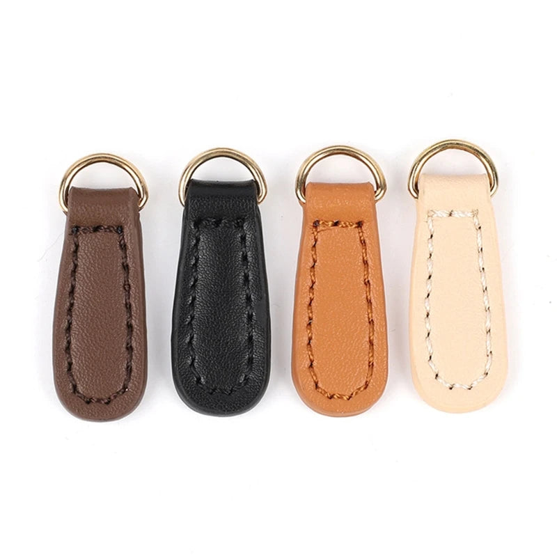 1pc Luggage Side Clamp PU Leather Buckle Bag Strap Hang Hook DIY Zipper Puller Manual Purse Making Accessories
