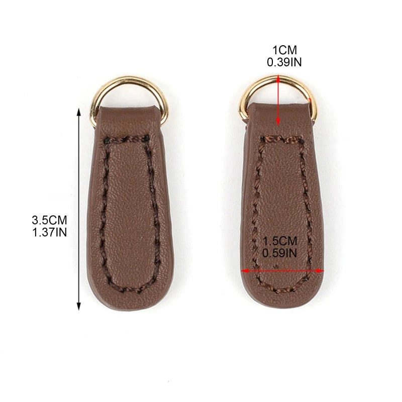 1pc Luggage Side Clamp PU Leather Buckle Bag Strap Hang Hook DIY Zipper Puller Manual Purse Making Accessories