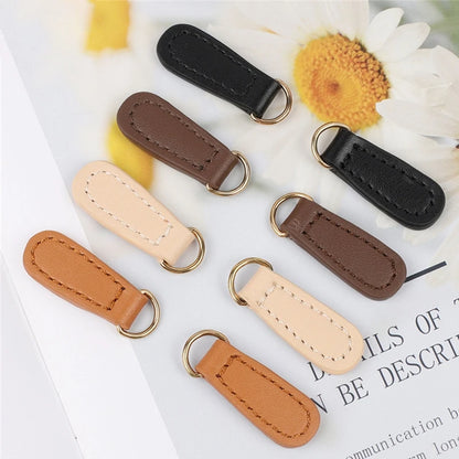 1pc Luggage Side Clamp PU Leather Buckle Bag Strap Hang Hook DIY Zipper Puller Manual Purse Making Accessories