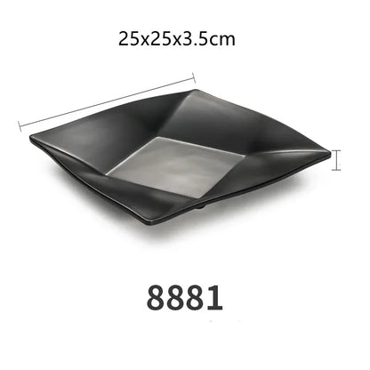 1pc Plastic Square Plate Dish Dipping Dish Home Kitchen Tableware BBQ Picnic Plates Bar Supplies Dessert Cake Fruit Dishes