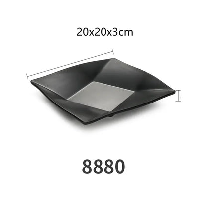 1pc Plastic Square Plate Dish Dipping Dish Home Kitchen Tableware BBQ Picnic Plates Bar Supplies Dessert Cake Fruit Dishes