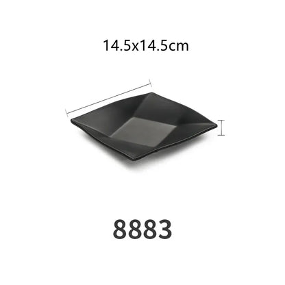 1pc Plastic Square Plate Dish Dipping Dish Home Kitchen Tableware BBQ Picnic Plates Bar Supplies Dessert Cake Fruit Dishes