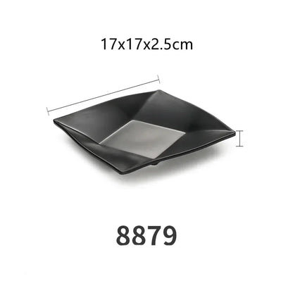 1pc Plastic Square Plate Dish Dipping Dish Home Kitchen Tableware BBQ Picnic Plates Bar Supplies Dessert Cake Fruit Dishes