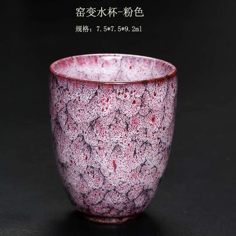 1pcs/3pcs Kiln Change China Ceramic Cup Japanese Style Porcelain Kung Fu Tea Cups Pottery Household Coffee Drinkware Wholesale