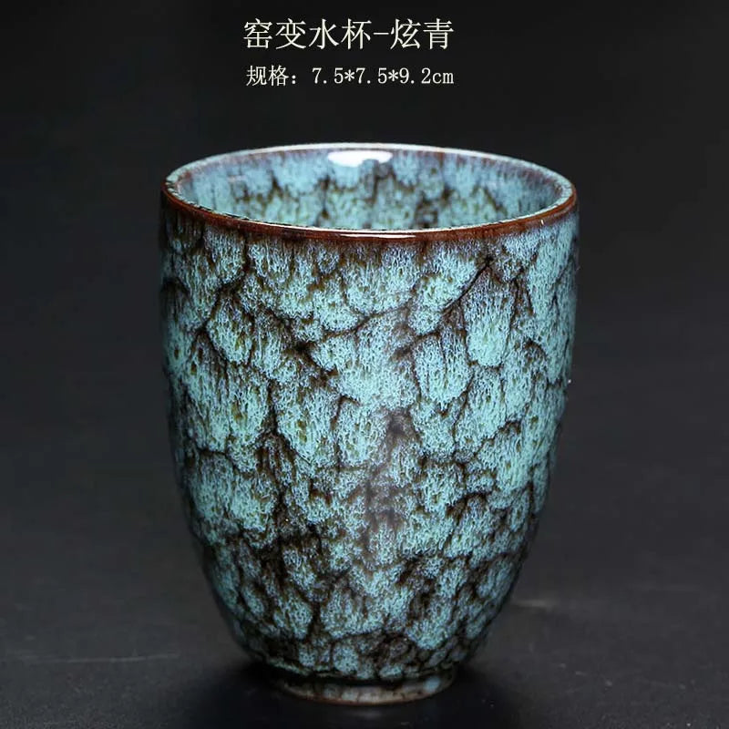1pcs/3pcs Kiln Change China Ceramic Cup Japanese Style Porcelain Kung Fu Tea Cups Pottery Household Coffee Drinkware Wholesale