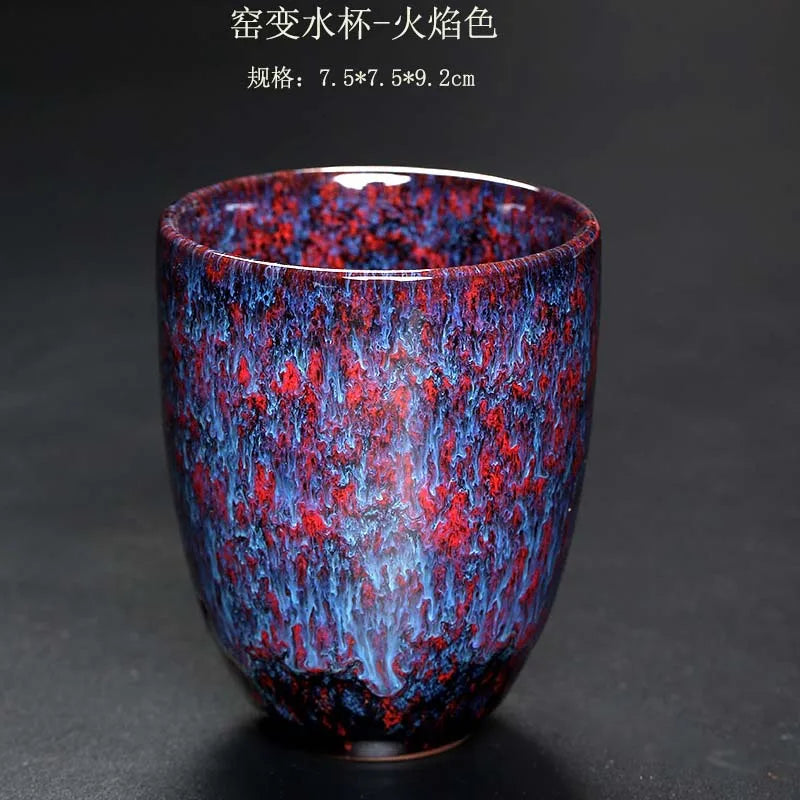 1pcs/3pcs Kiln Change China Ceramic Cup Japanese Style Porcelain Kung Fu Tea Cups Pottery Household Coffee Drinkware Wholesale