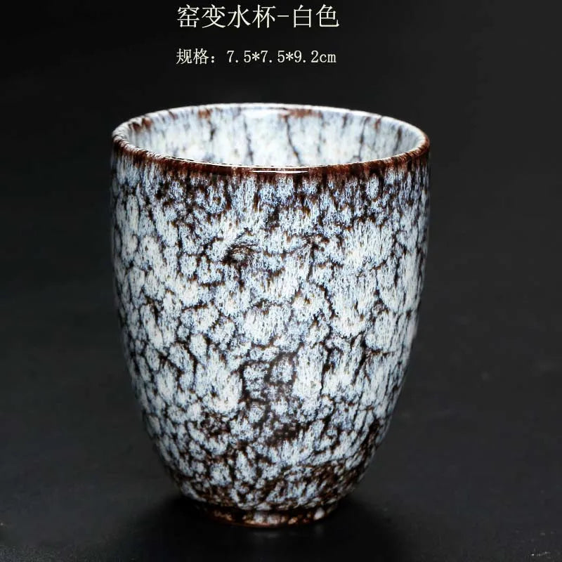 1pcs/3pcs Kiln Change China Ceramic Cup Japanese Style Porcelain Kung Fu Tea Cups Pottery Household Coffee Drinkware Wholesale