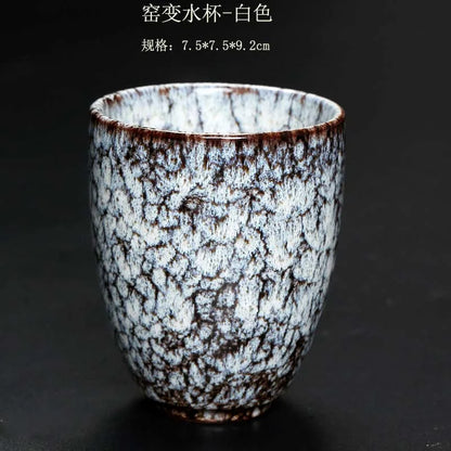 1pcs/3pcs Kiln Change China Ceramic Cup Japanese Style Porcelain Kung Fu Tea Cups Pottery Household Coffee Drinkware Wholesale