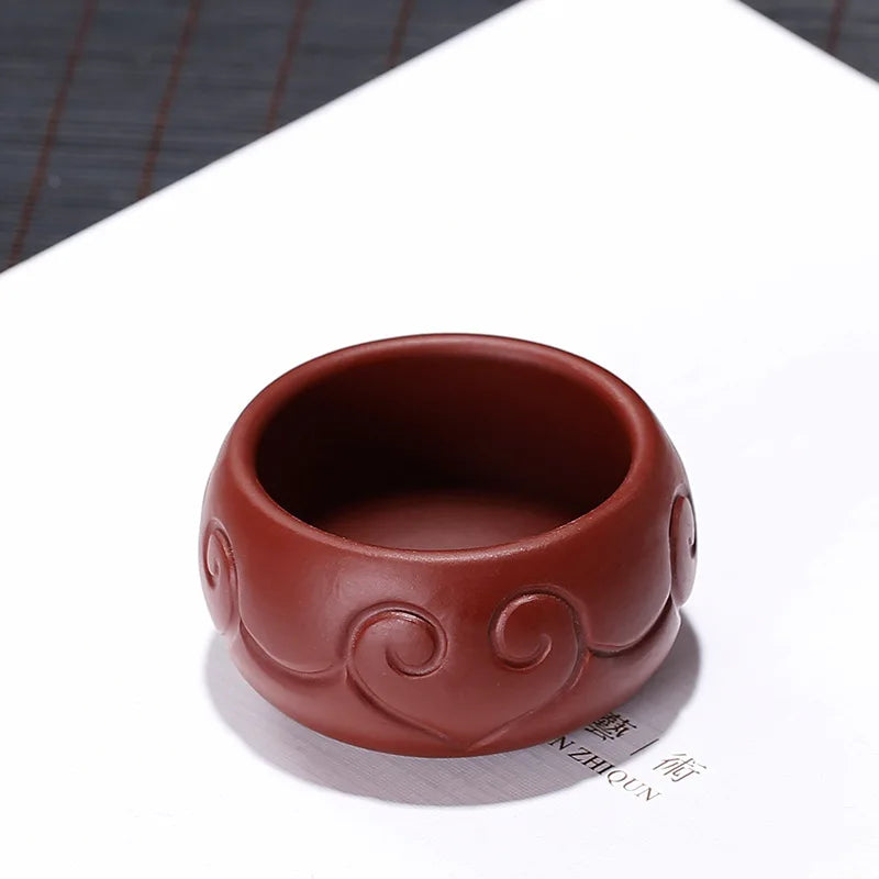 1pcs Authentic Yixing Purple Clay Teacup Handmade Meditation Cup Travel Tea Bowl Pu'er Master Tea Cup Chinese Tea Set 45ml
