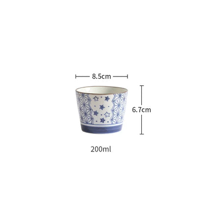 1pcs Retro Japanese Ceramic Tea Cup Porcelain Kung Fu Tea Bowl Sake Cups Coffee Mug Household Afternoon Teacup Wholesale