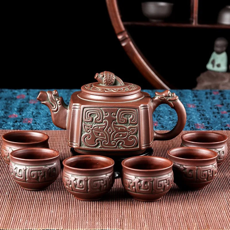 1piece Purple Clay Teaware Teapots Home Decoration Boyfriend Husband Business Gift