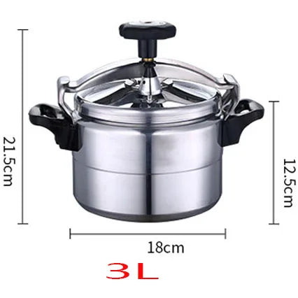 2/3L Kitchen Pressure Cooker Aluminum Soup Pot Portable Cooking Pot Outdoor Camping Cookware For Induction cooker Gas Stove