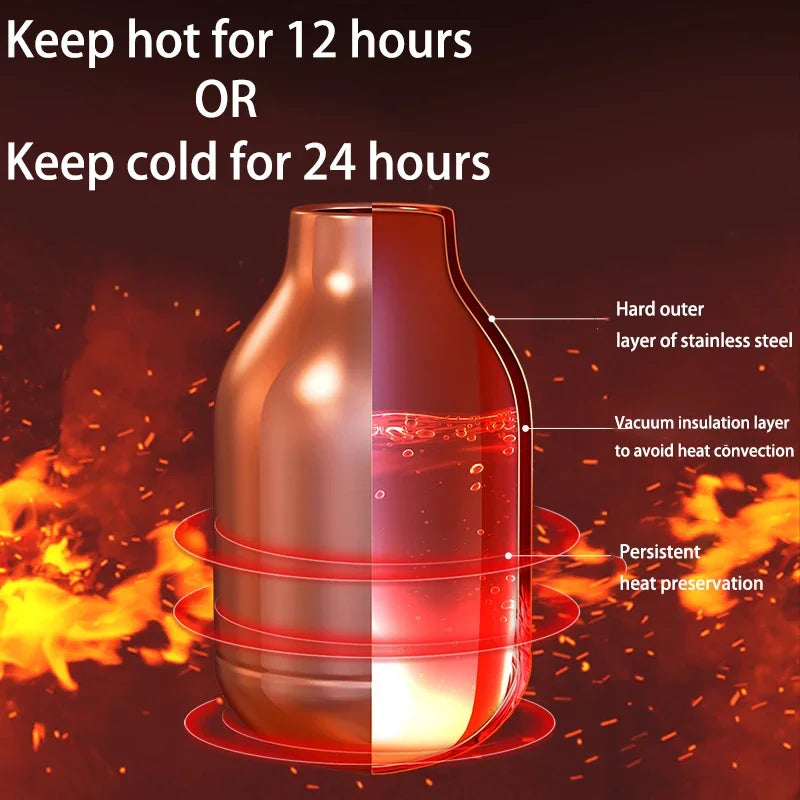 2/3L Large Capacity Stainless Steel Thermal Coffee Carafe Home Office Thermos Vacuum Flasks Kettle European Pot cafe
