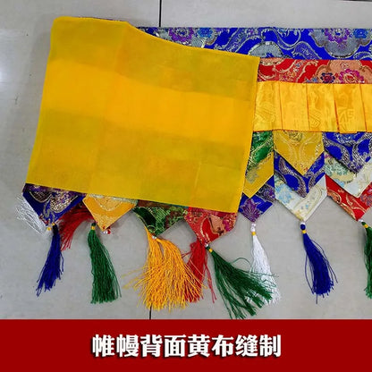 2 Meters long Buddha hall Temple decoration Buddhism family Embroidery wall Hanging table Altar Enclosing curtain draperies