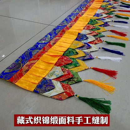 2 Meters long Buddha hall Temple decoration Buddhism family Embroidery wall Hanging table Altar Enclosing curtain draperies